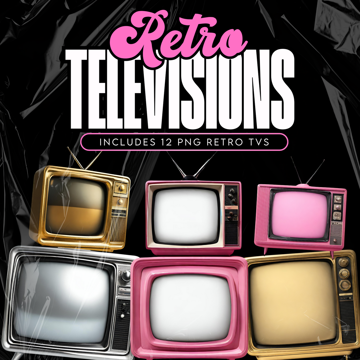 Retro TVs PNG