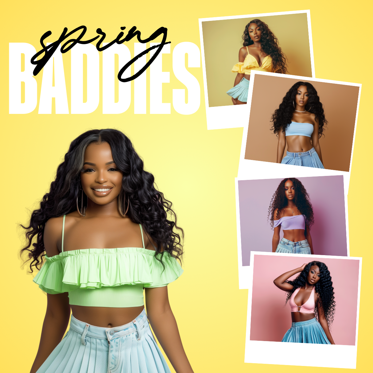 Spring Baddies Stock Models