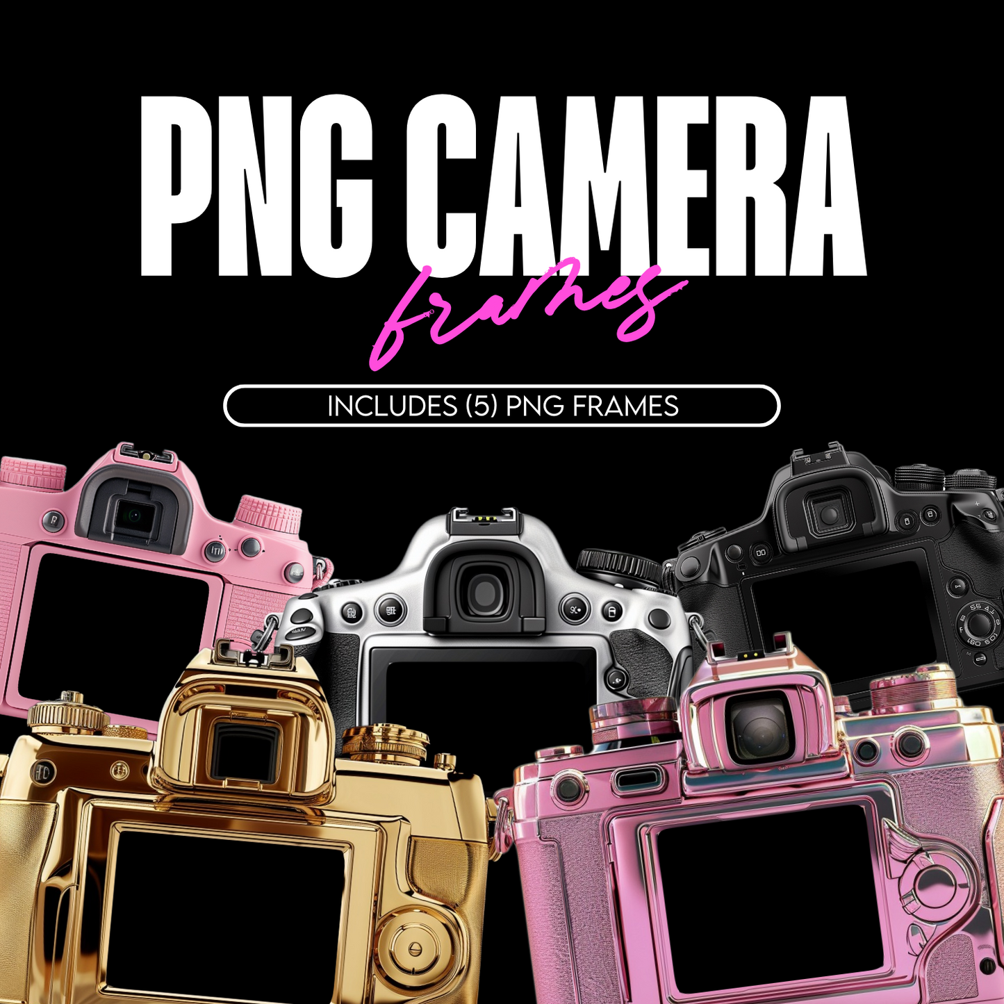 PNG Camera Frame Elements